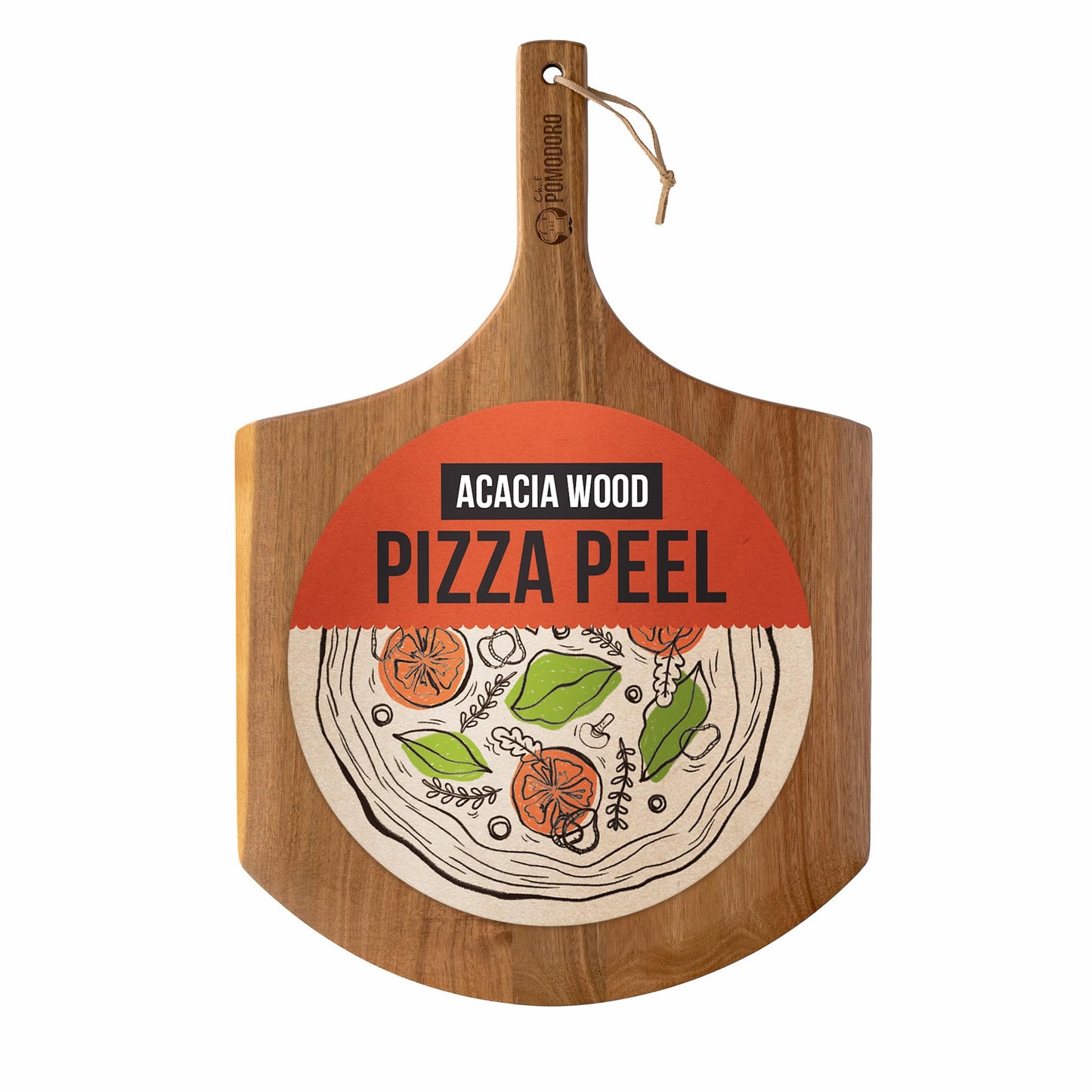 Pizzaschieber mit langem Griff, 35,5 cm