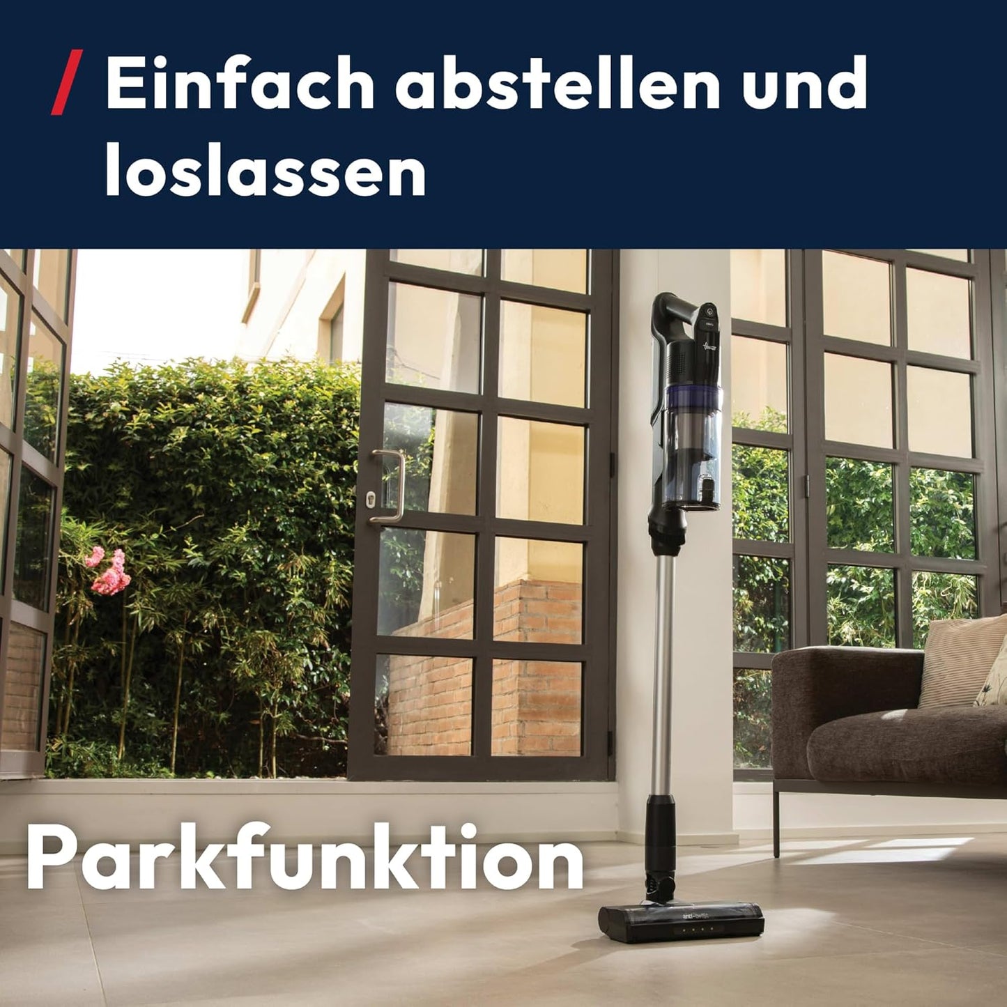 Akku-Staubsauger HF1+ mit Anti-Haarverwicklung und Parkfunktion, Akku Staubsauger Anti-Twist HF1+