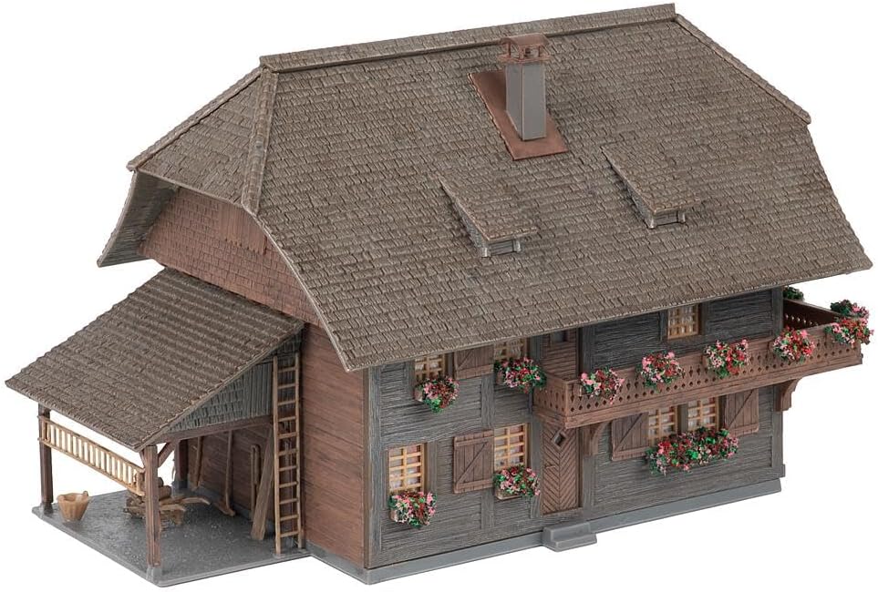 Jubiläumsmodell Uhrenmacherhaus mit Figur