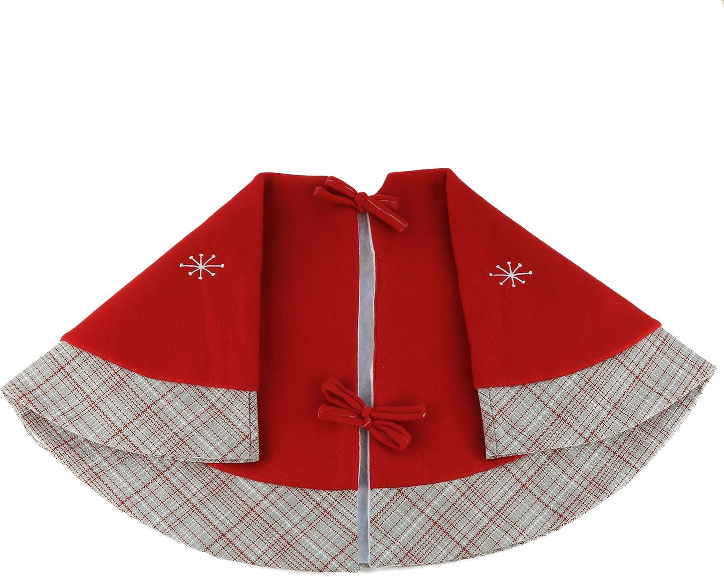 Weihnachtsbaumrock mit Schneemann Stickerei, Stil 5
