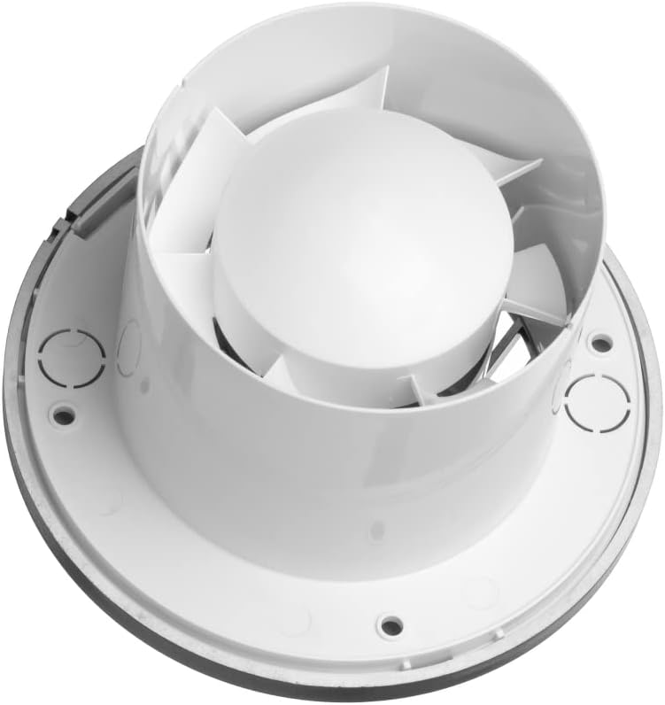 Leiser Abluftventilator 100mm, Ø 100mm Anthrazit