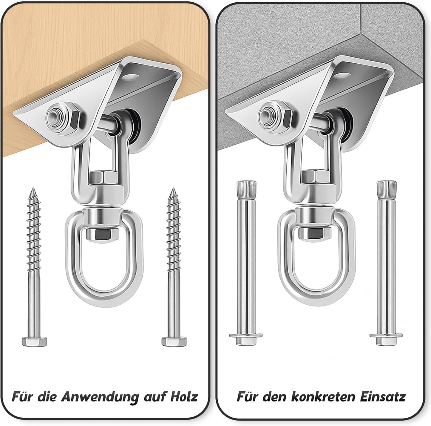 360° drehbare Liebesschaukel für Paare, Black