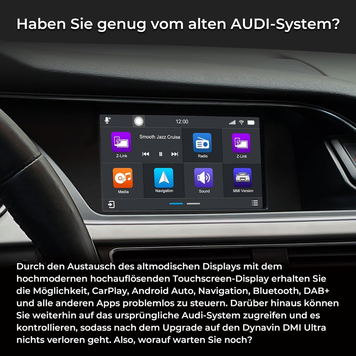 D9-DMI Ultra Flex Autoradio für Audi, Concert/Symphony-Radio