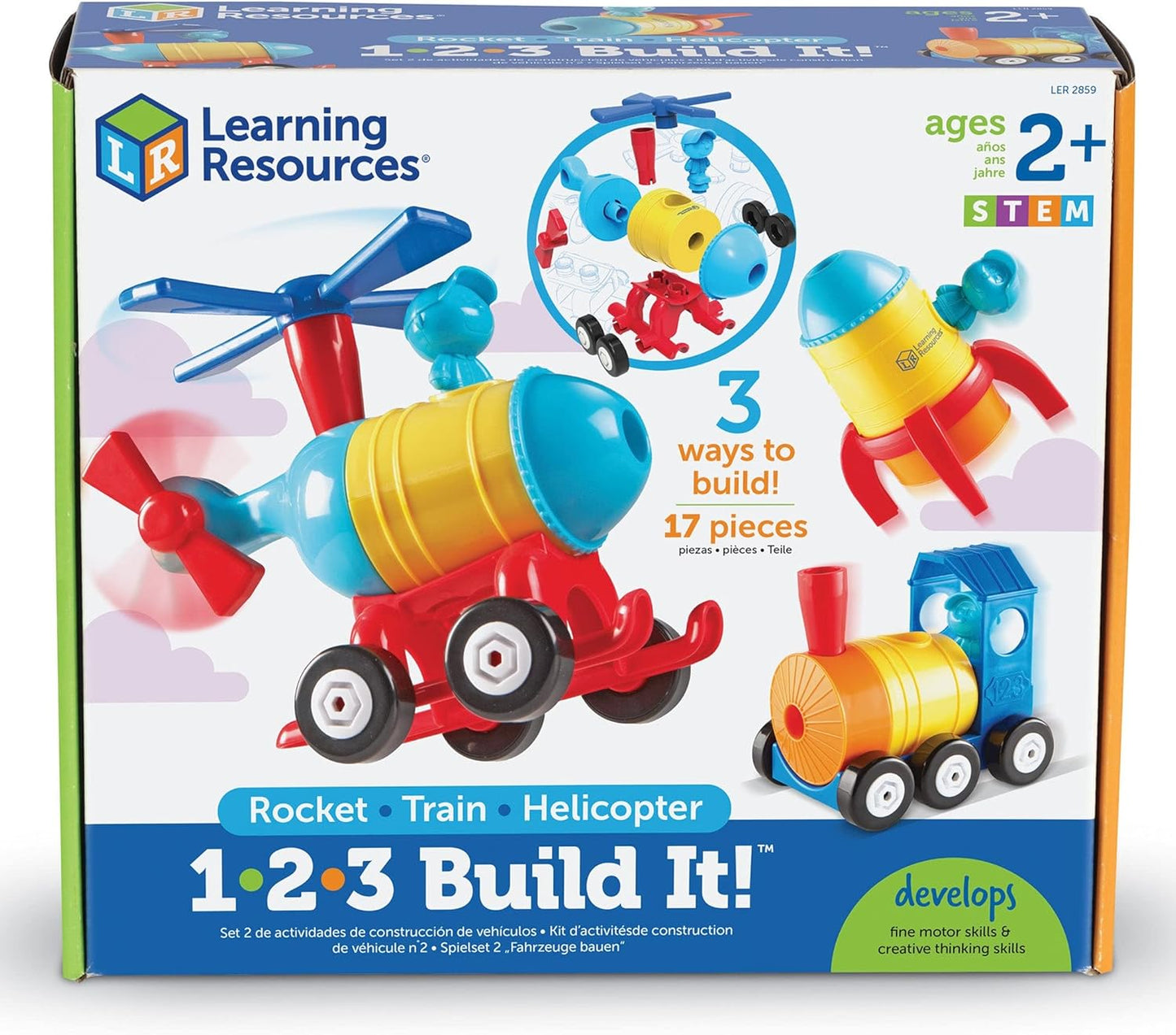 1-2-3 Build It! - Rakete, Zug & Hubschrauber, Rakete