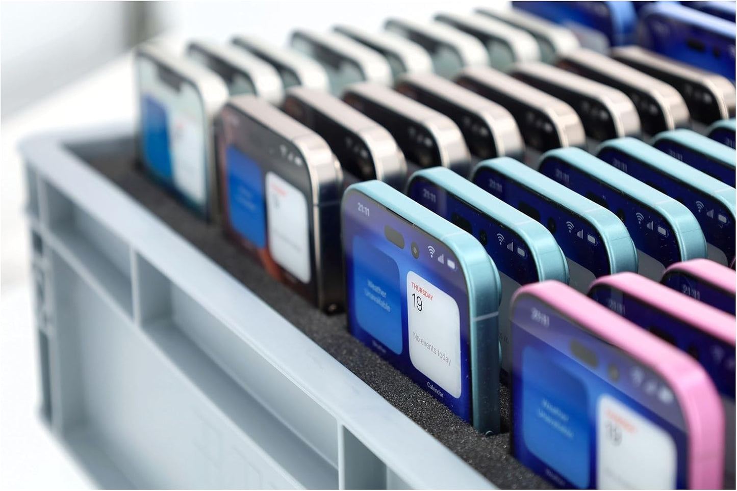 Smartphone-Aufbewahrungsbox für Schulen (48 Geräte)