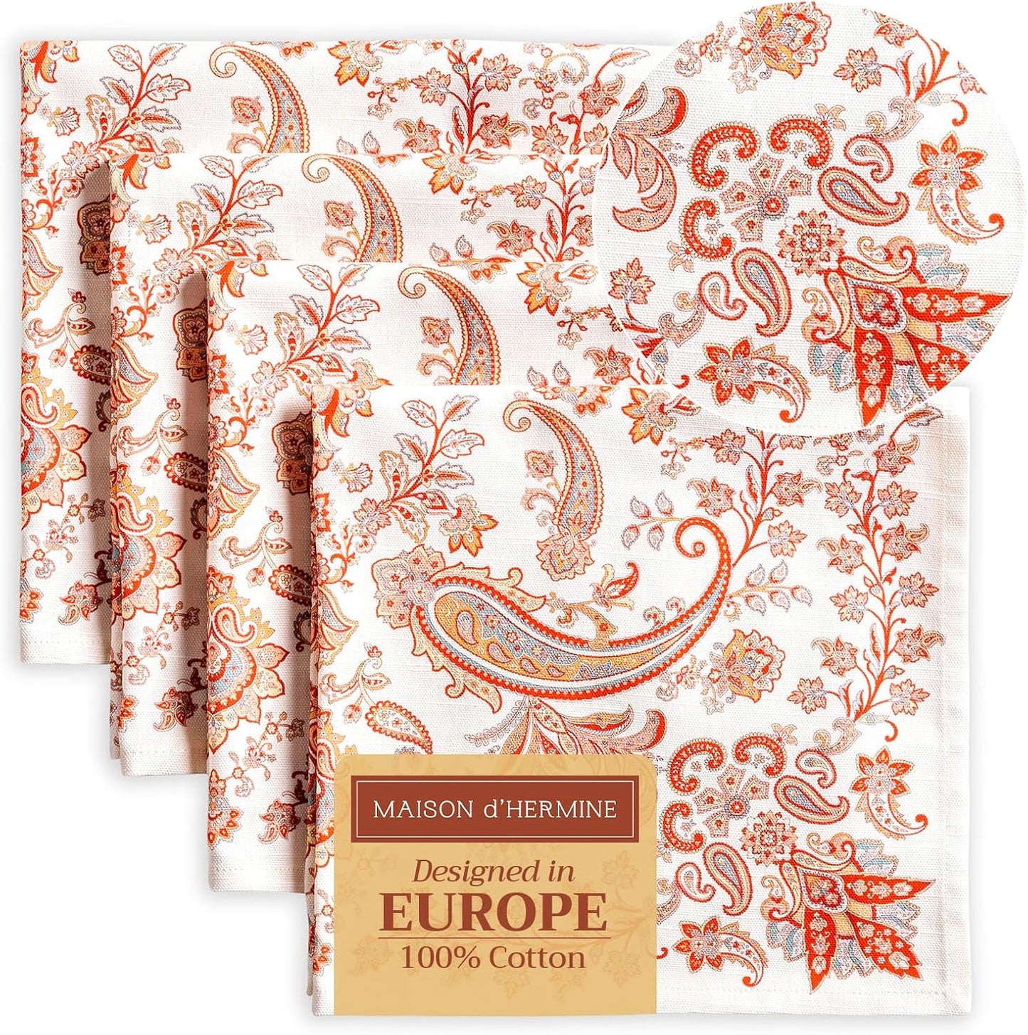 4-teiliges Stoffservietten-Set Cachemire, 18 - Cachemire