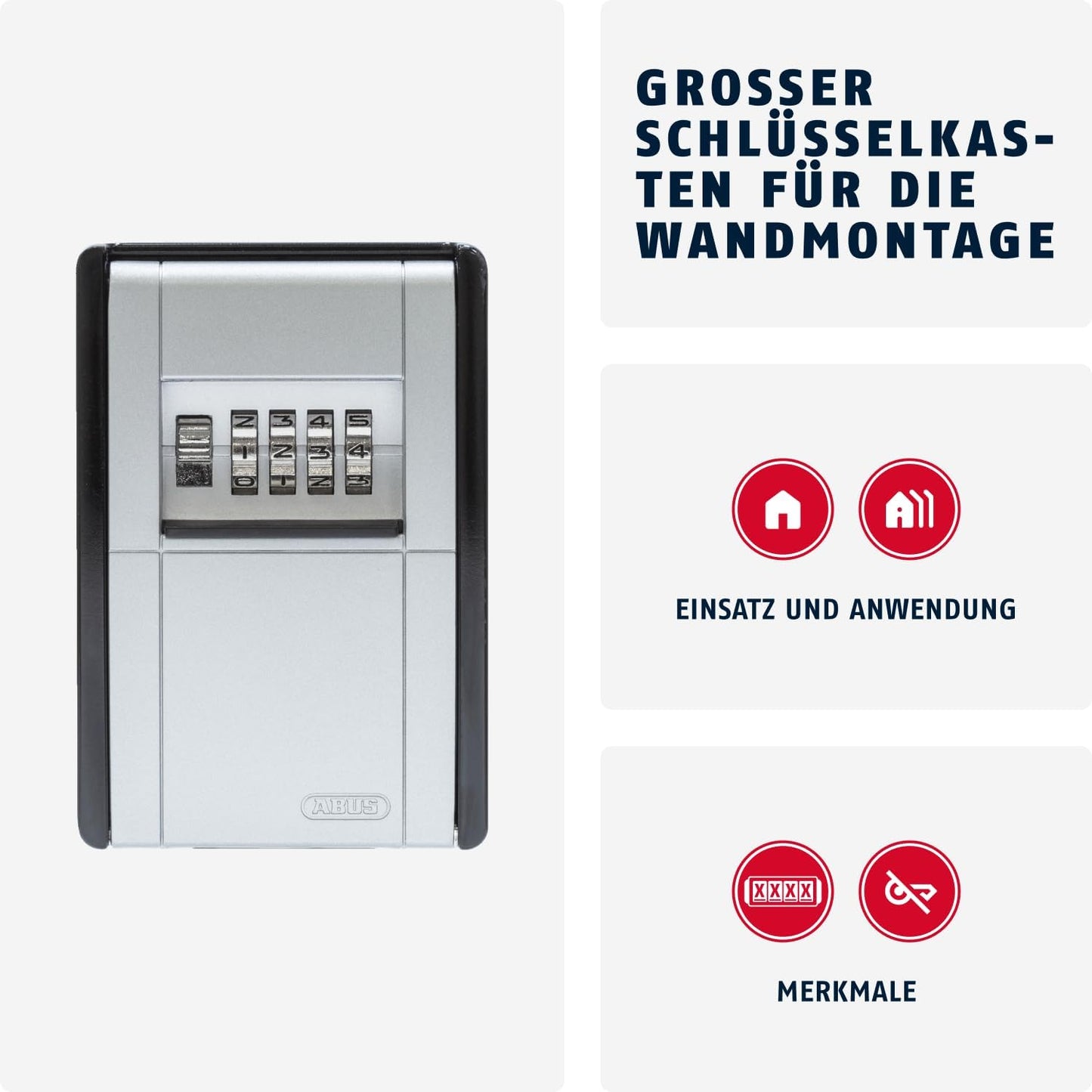 KeyGarage 787 BIG Wand-Schlüsselbox für bis zu 50 Schlüssel, Big