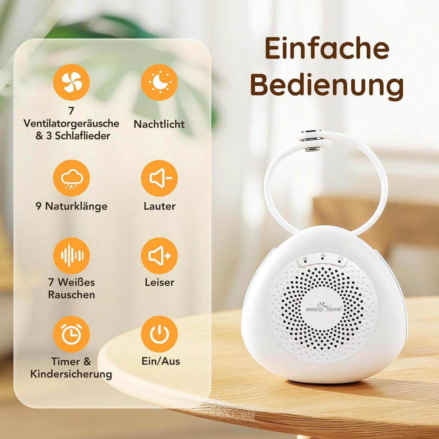 Mini Einschlafhilfe und Nachtlicht
