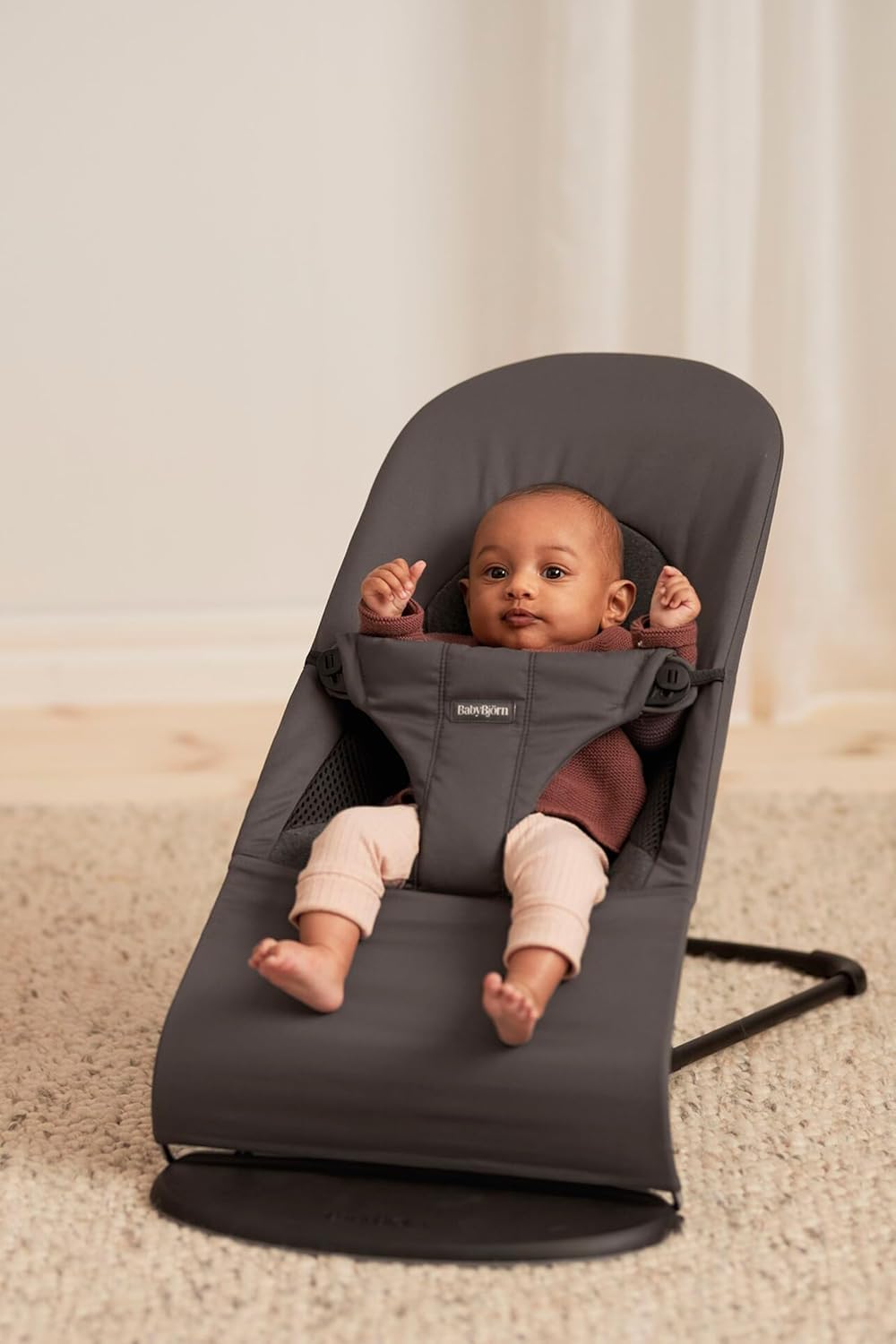 Balance Soft Baby-Hängematte, Stoff / Jersey Dunkelgrau