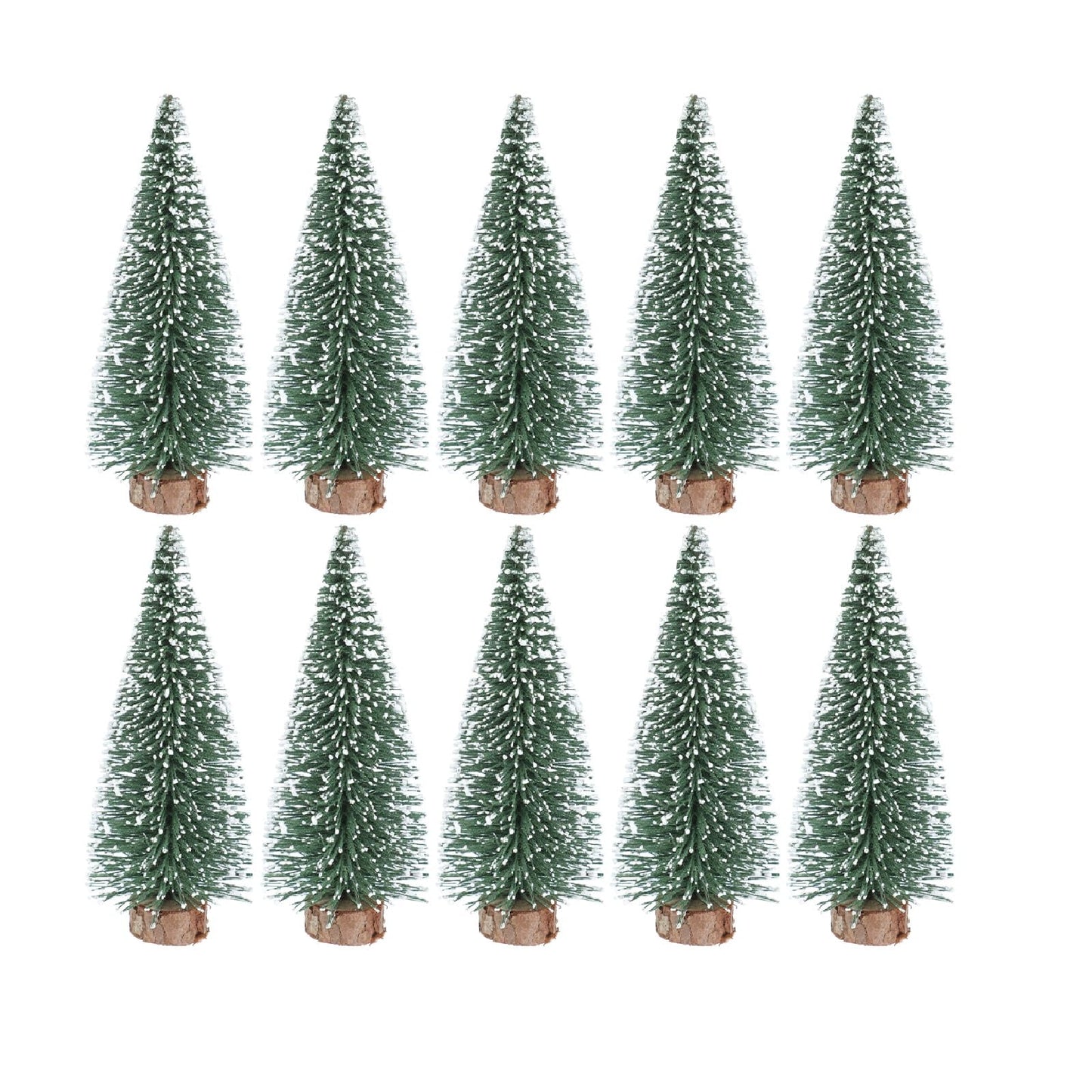 10er Pack Mini Weihnachtsbaum Ornamente