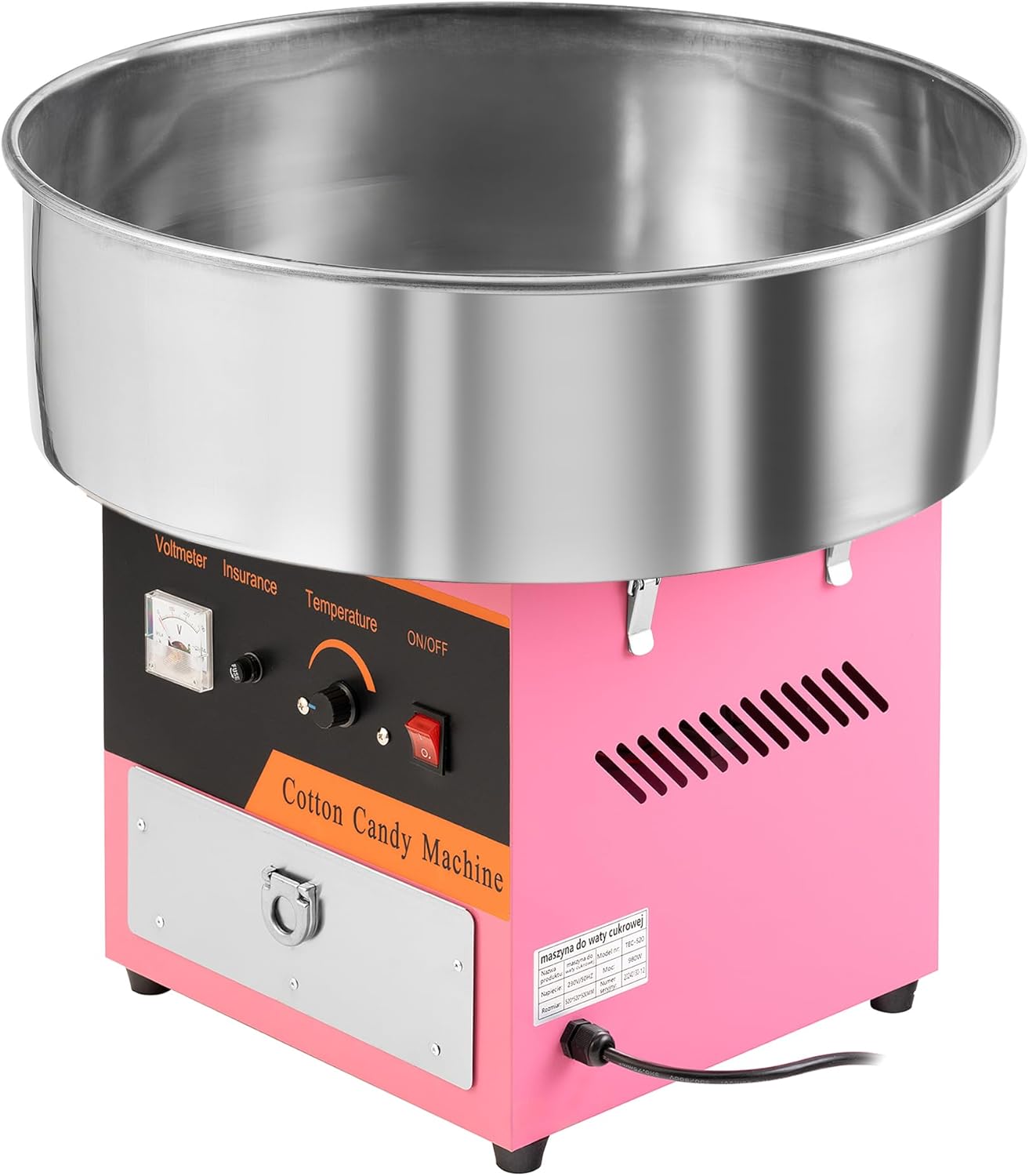 X41 Zuckerwattemaschine mit Temperaturregelung, 980 Watt
