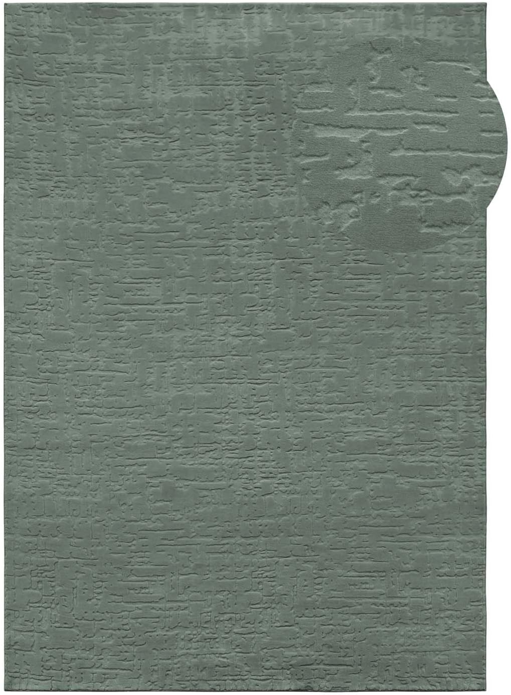 Rutschfeste Badematte, waschbar, Grün Vintage 120 x 170 cm (Rechteckig)