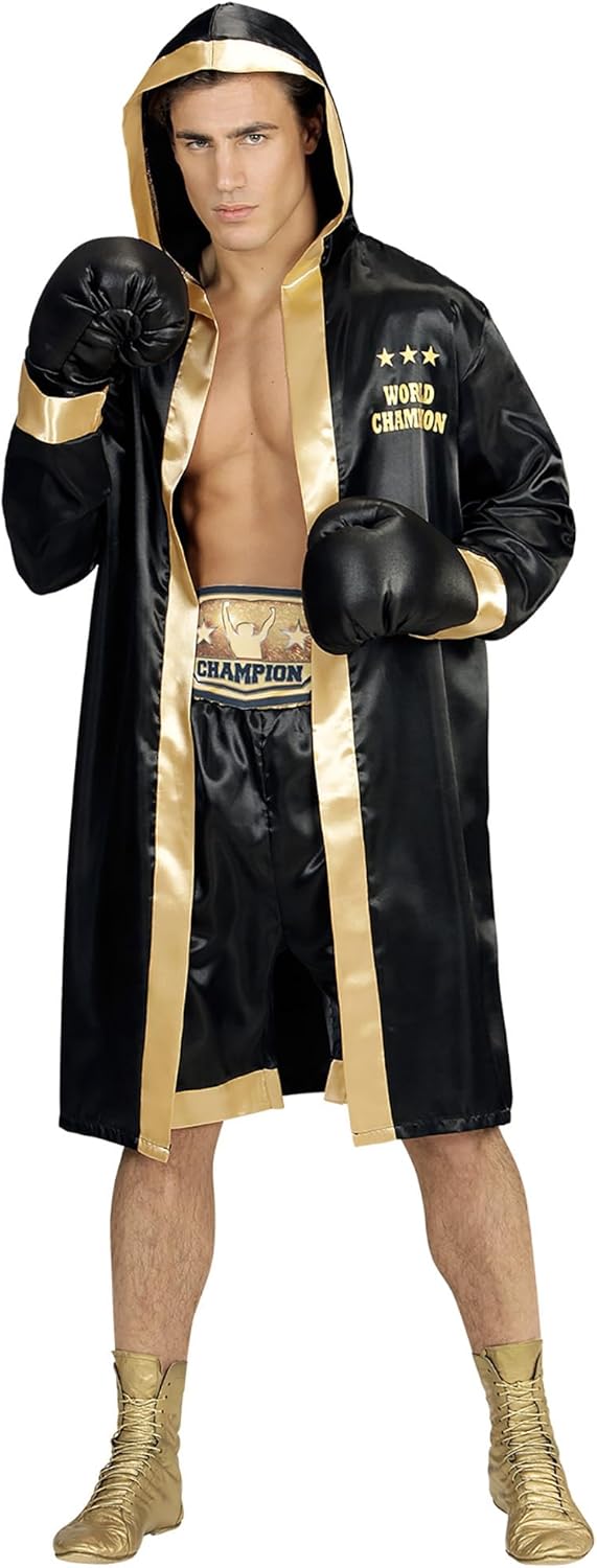 Kostüm Boxer World Champion mit Kapuze, M-L
