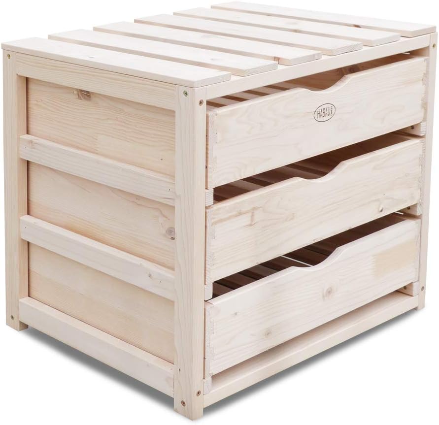 Holz-Aufbewahrungskiste mit Schubladen, 50 x 40 x 45 cm, Single