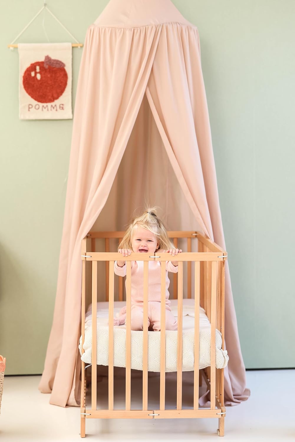 Hängender Betthimmel für Kinderzimmer, Nougat 55 x 240 x 420 CM