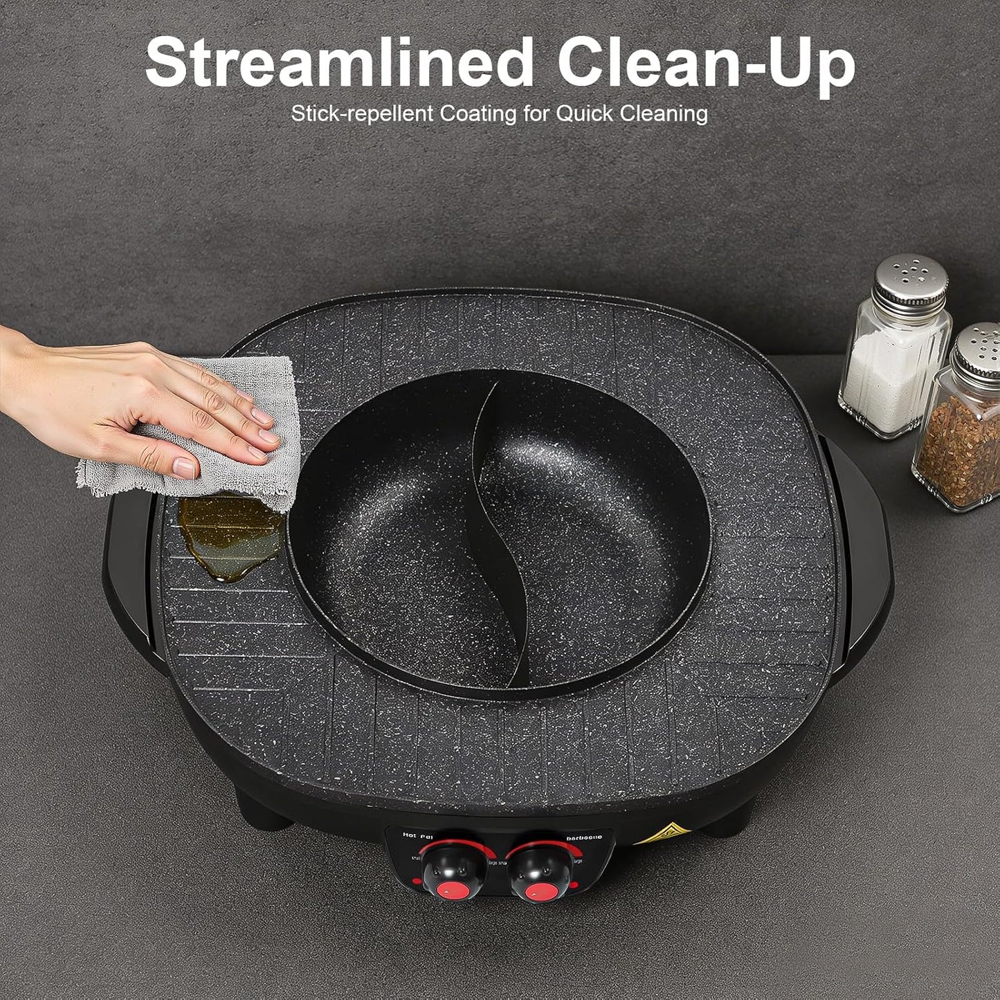 2in1 Grill-Hotpot-Kombination