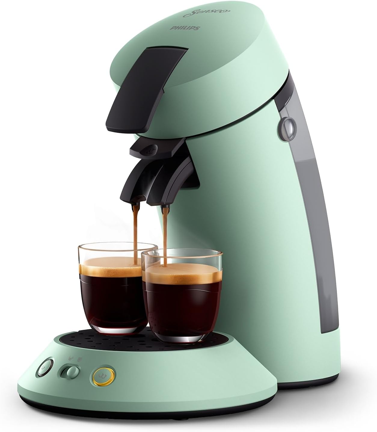 Senseo Original Plus Kaffeepadmaschine mit Boost Technologie, Standard Wüsten Grün