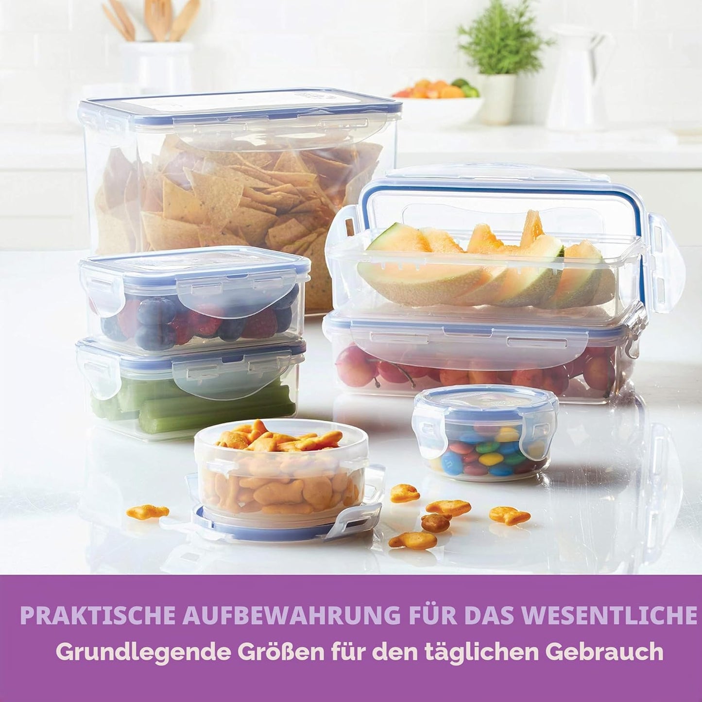 6-teiliges Frischhaltedosen-Set Easy Essentials, 6 Count (350 ml)