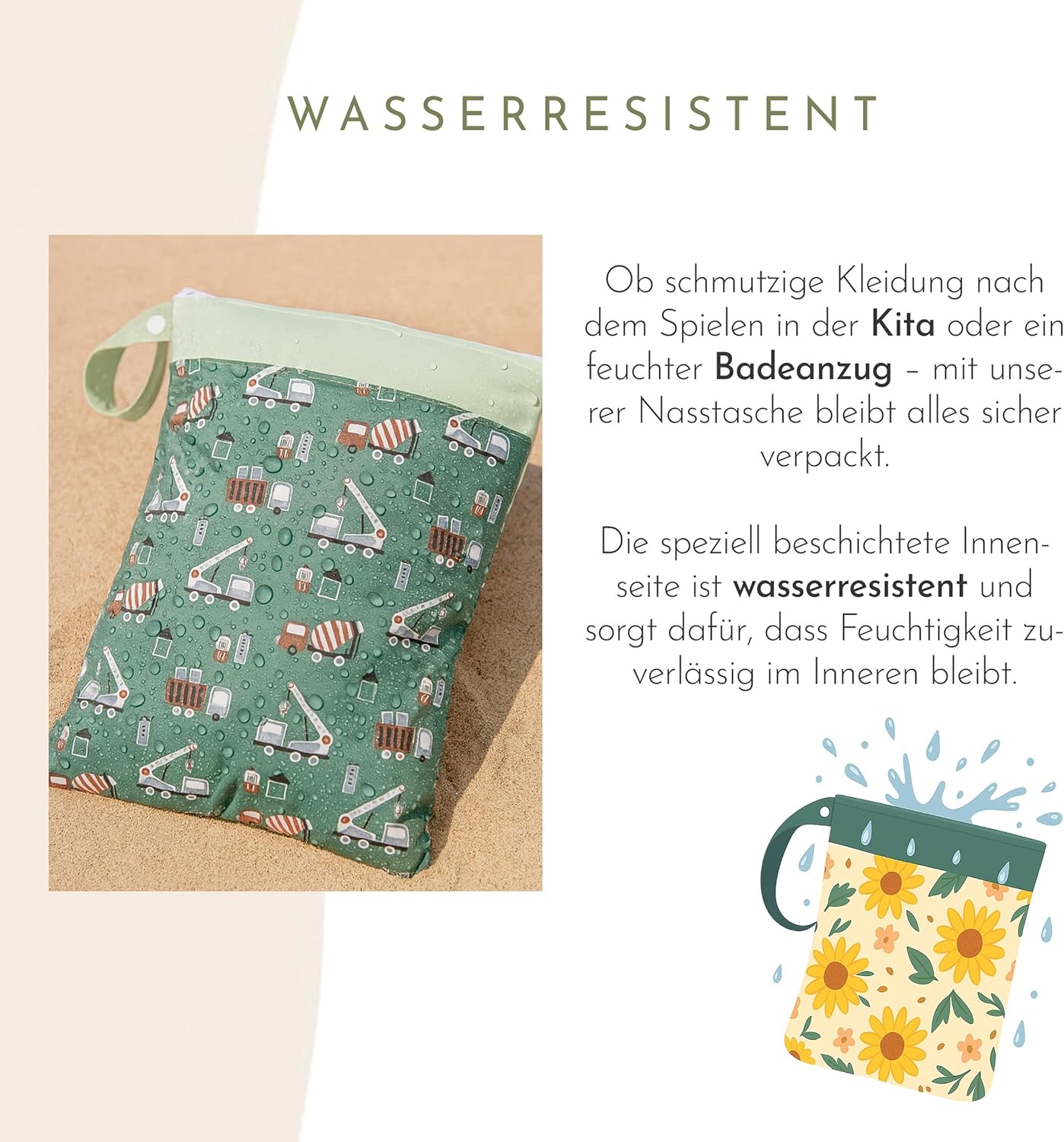 Nasstasche, Jungle Brown & Jungle Blue