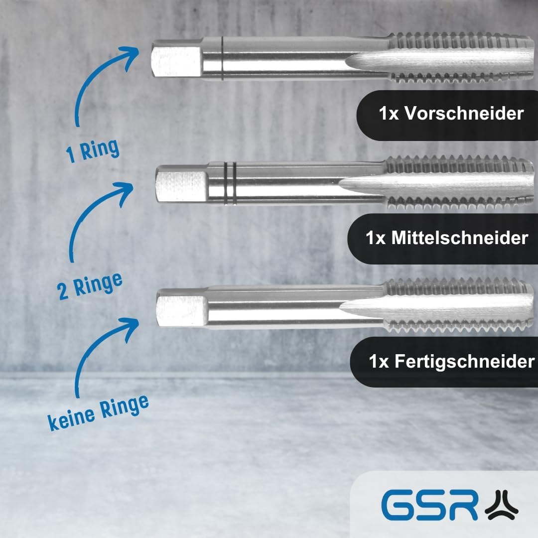 Gewindeschneider 3 teilig, Metrisch M20