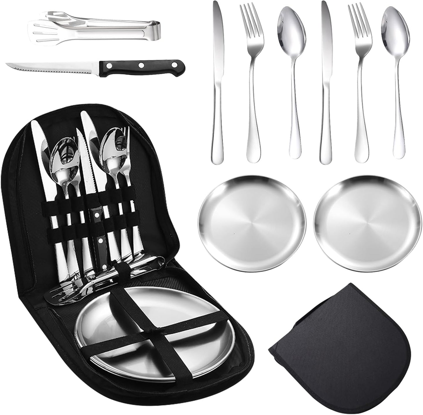 Campingbesteck Set für 2 Personen, für 2 Personen