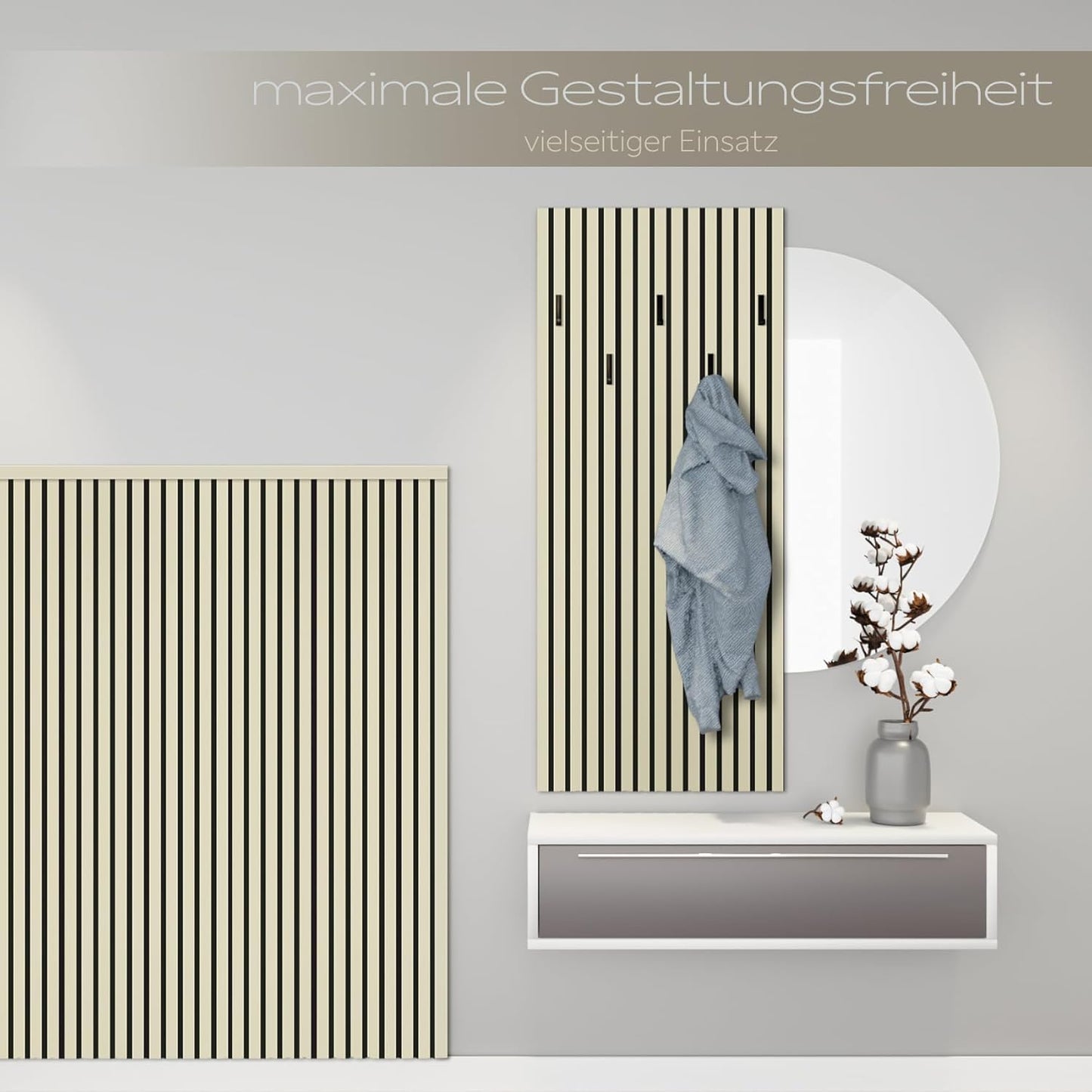 APH01 Akustikpaneele Holz Comfort, 1x 1,385 Meter - 0,83 m² Palomino
