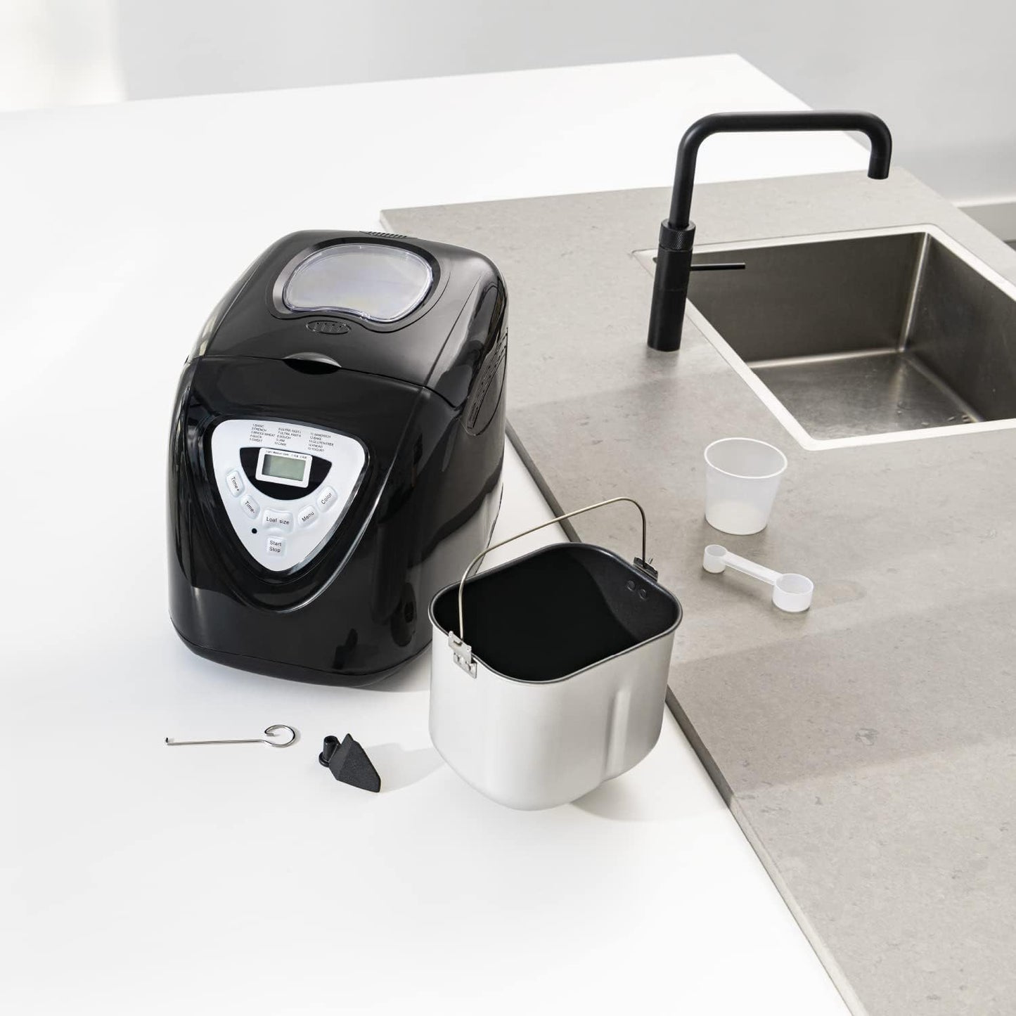 Brotbackautomat mit Digital-Timer und Warmhaltefunktion