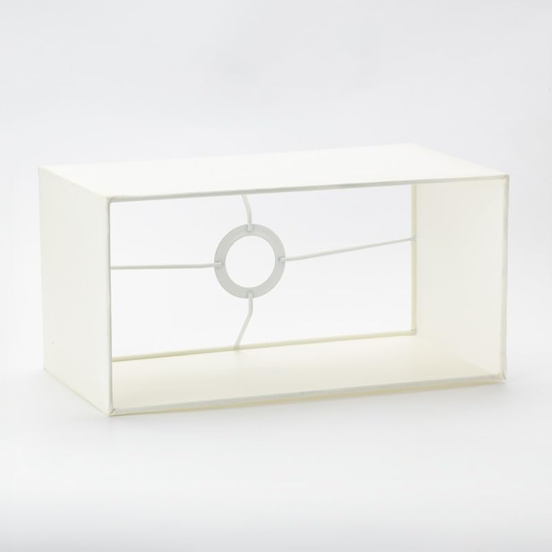 Rechteckiger Lampenschirm, Creme 32x16x18cm