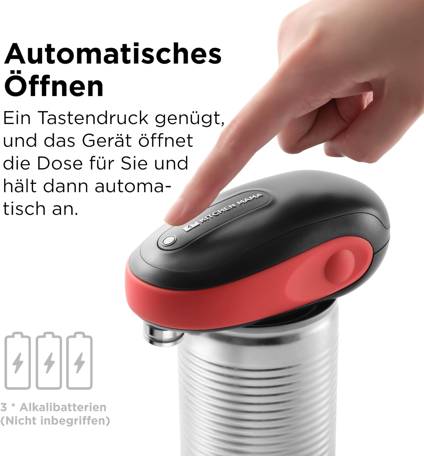Elektrischer Dosenöffner One-To-Go mit Auto-Stopp-Funktion