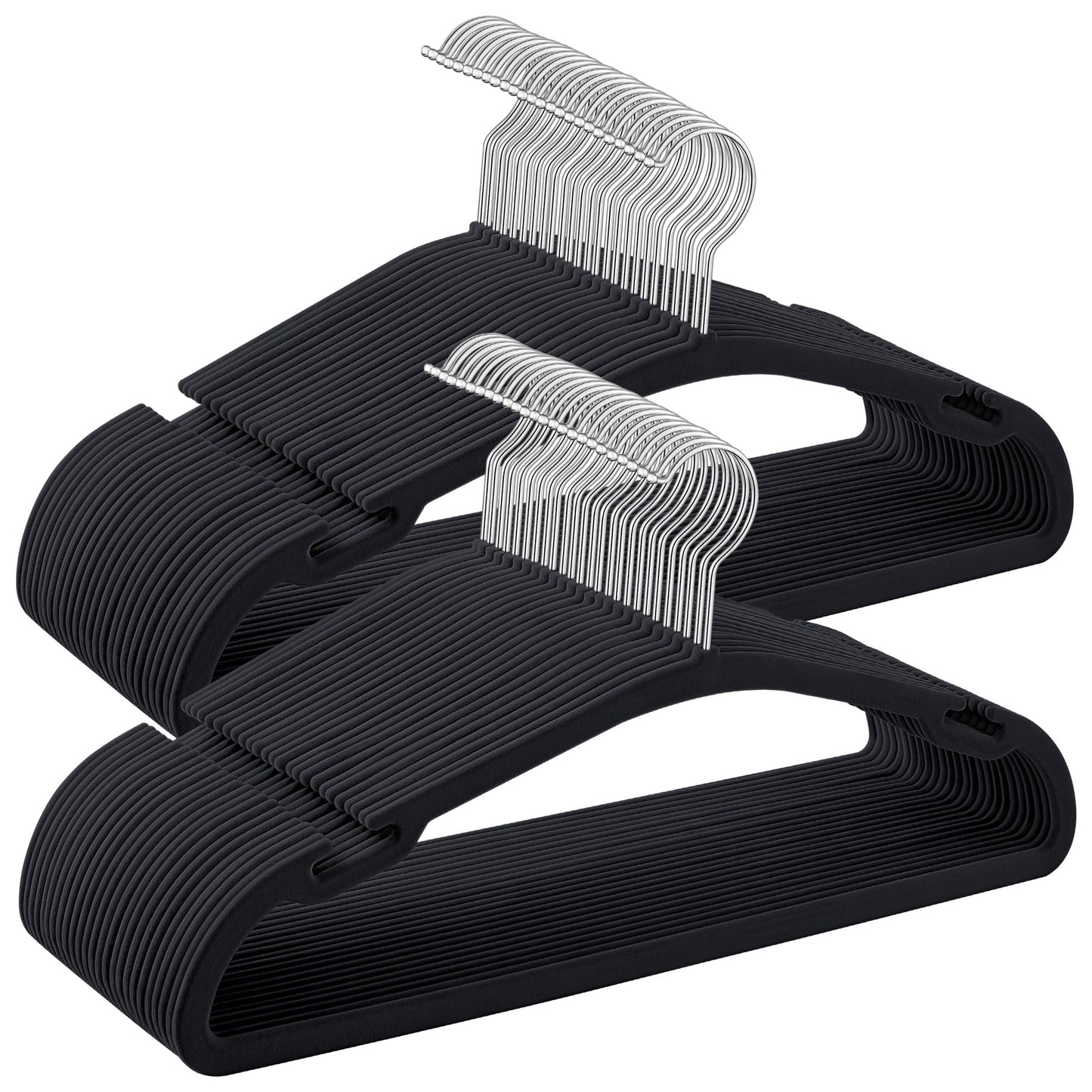 Rutschfestes Kleiderbügel-Set CRF039B03, Tintenschwarz