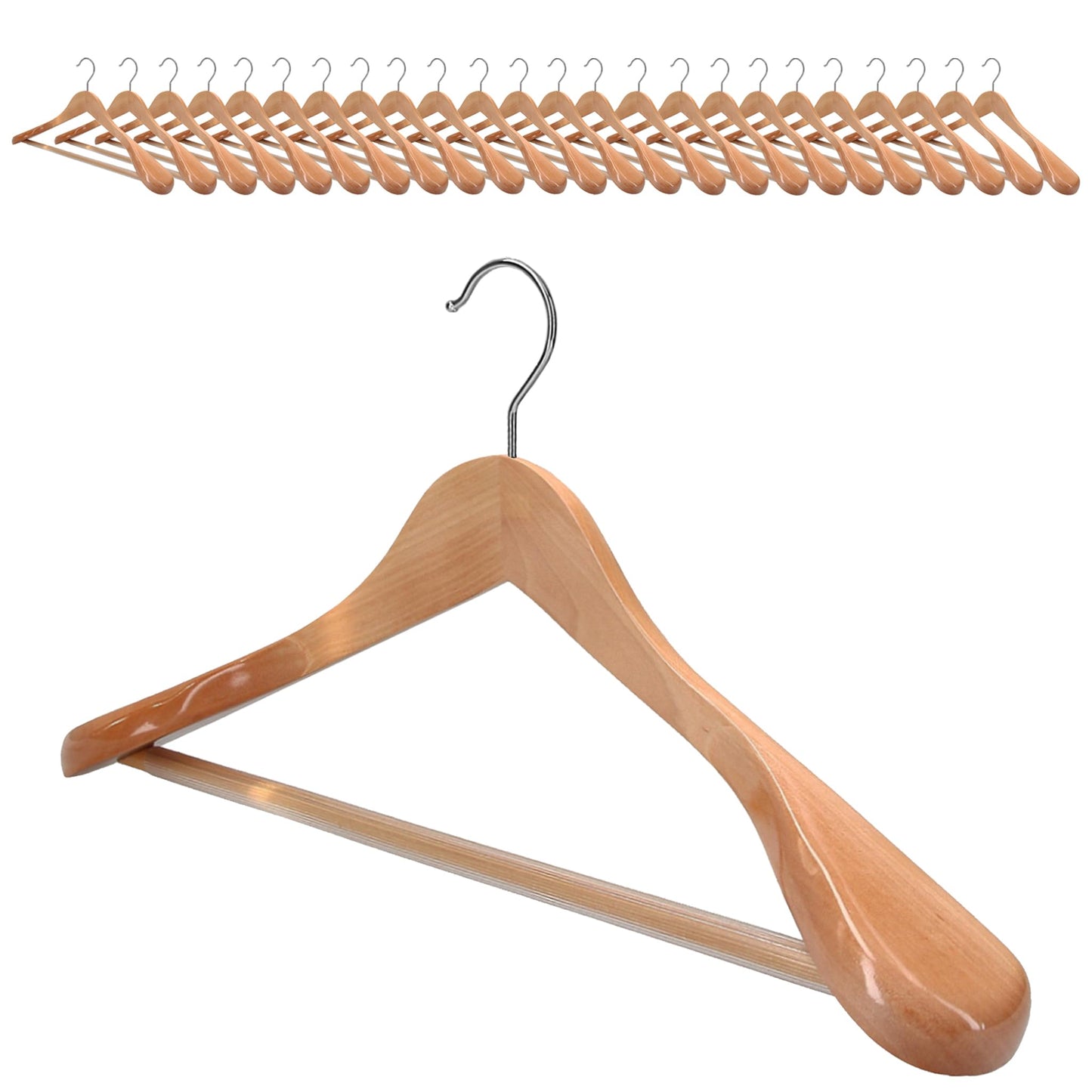 Holzkleiderbügel, 25 Stück, 25