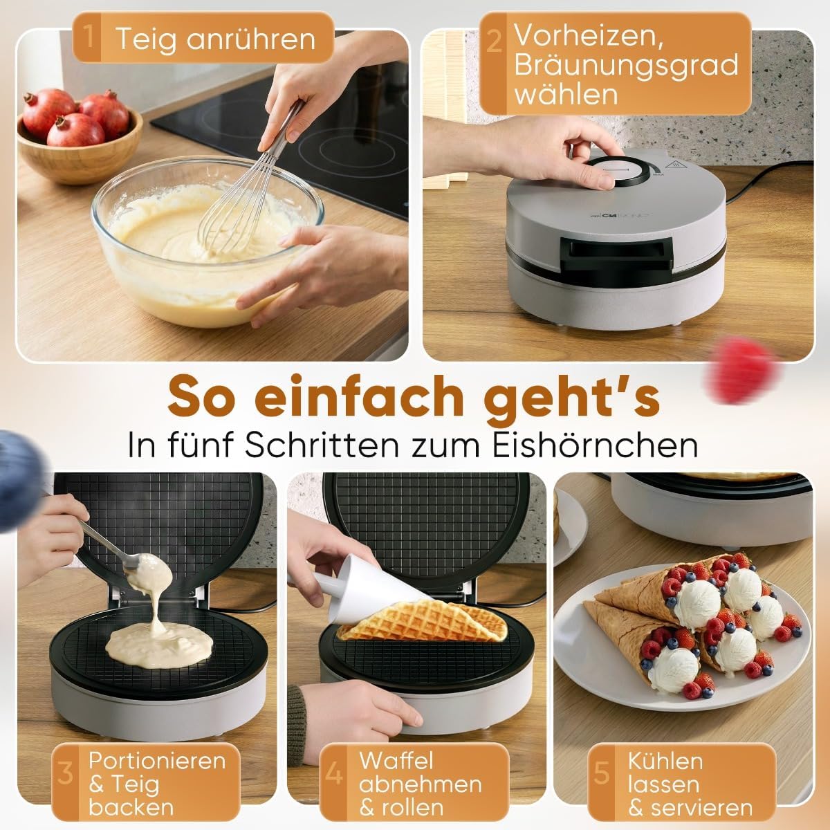 Hörncheneisen mit Antihaftbeschichtung, Silber