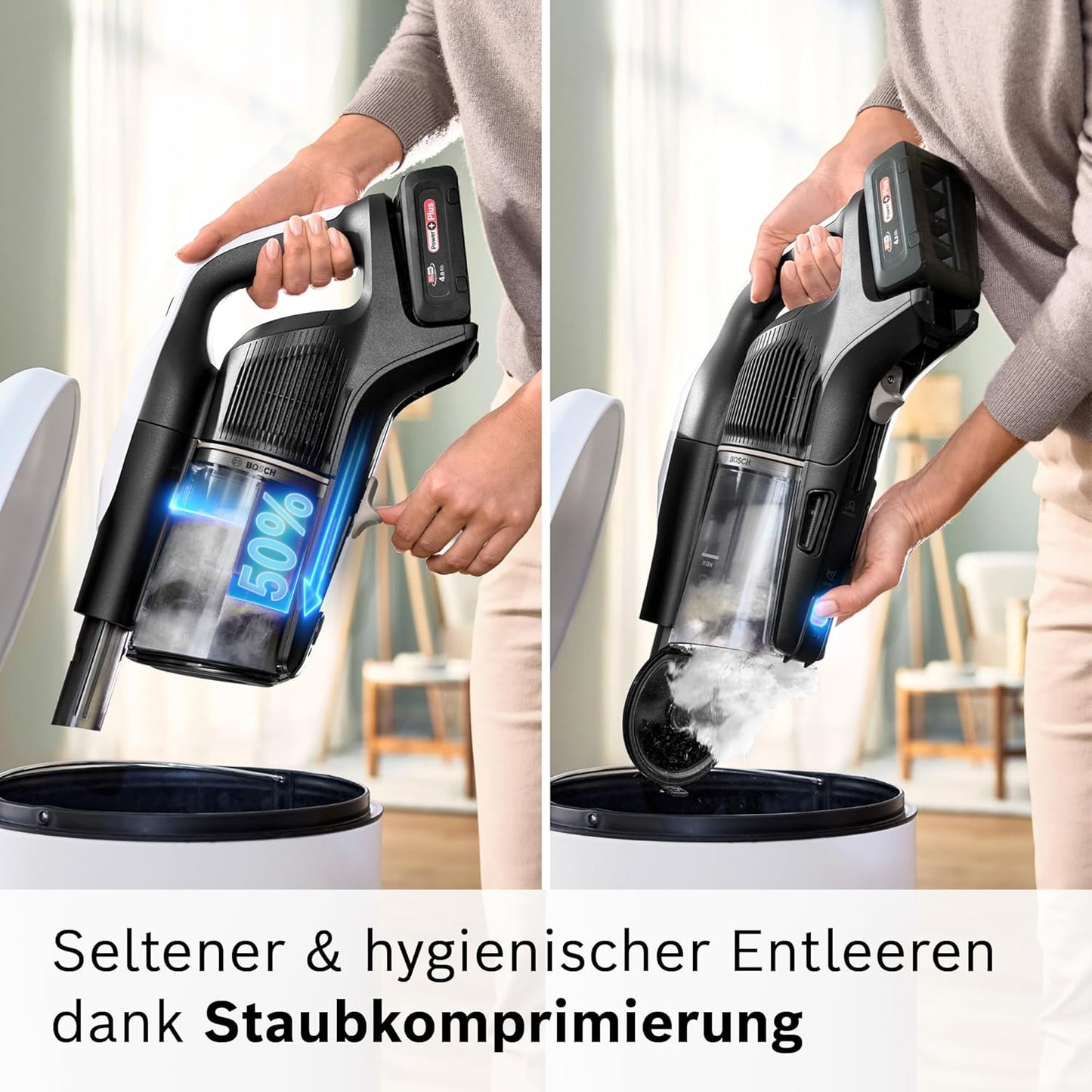 Akkustaubsauger Unlimited 10 BTS1042WAC mit HEPA-Filter, Weiss