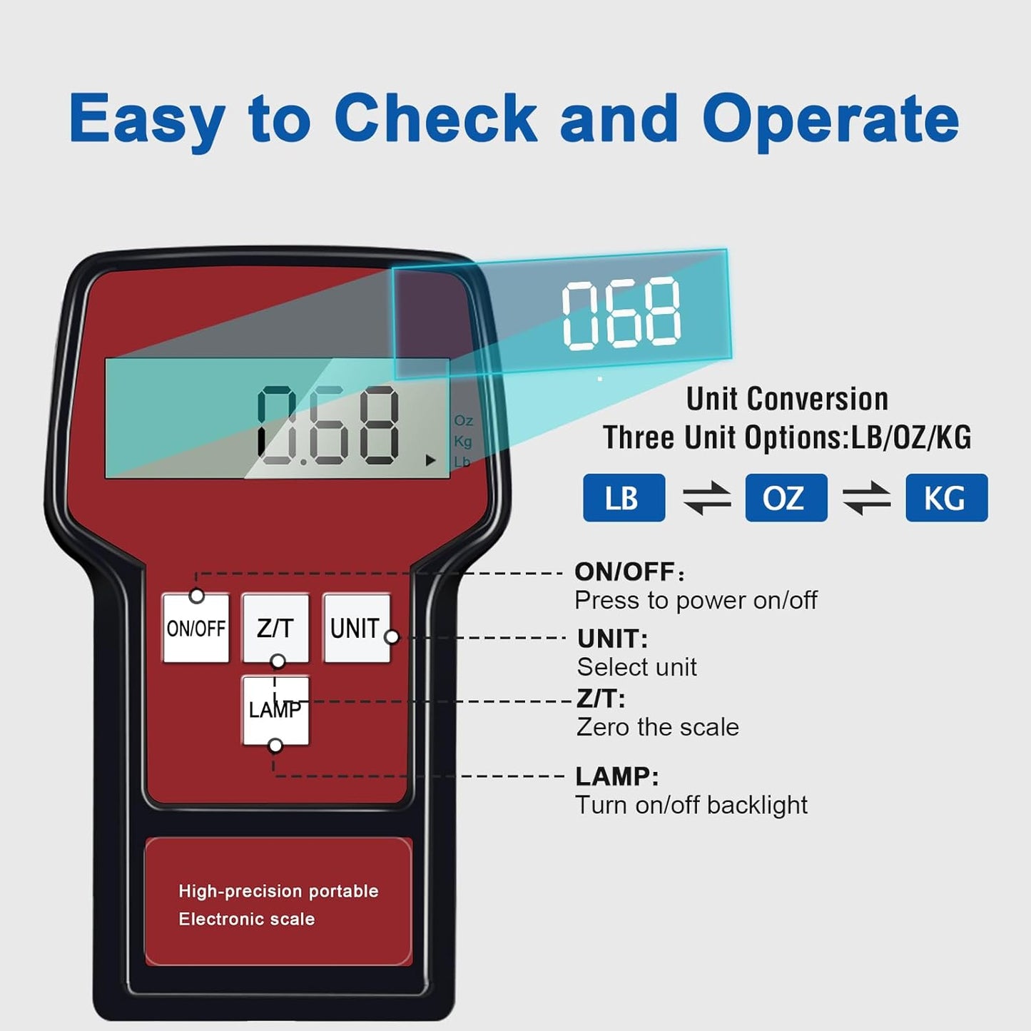 Elektronische Kältemittelwaage, ACS-100A