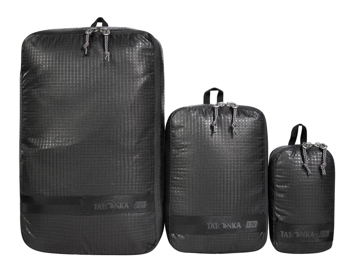 Stuffsack Zip Set III, Schwarz
