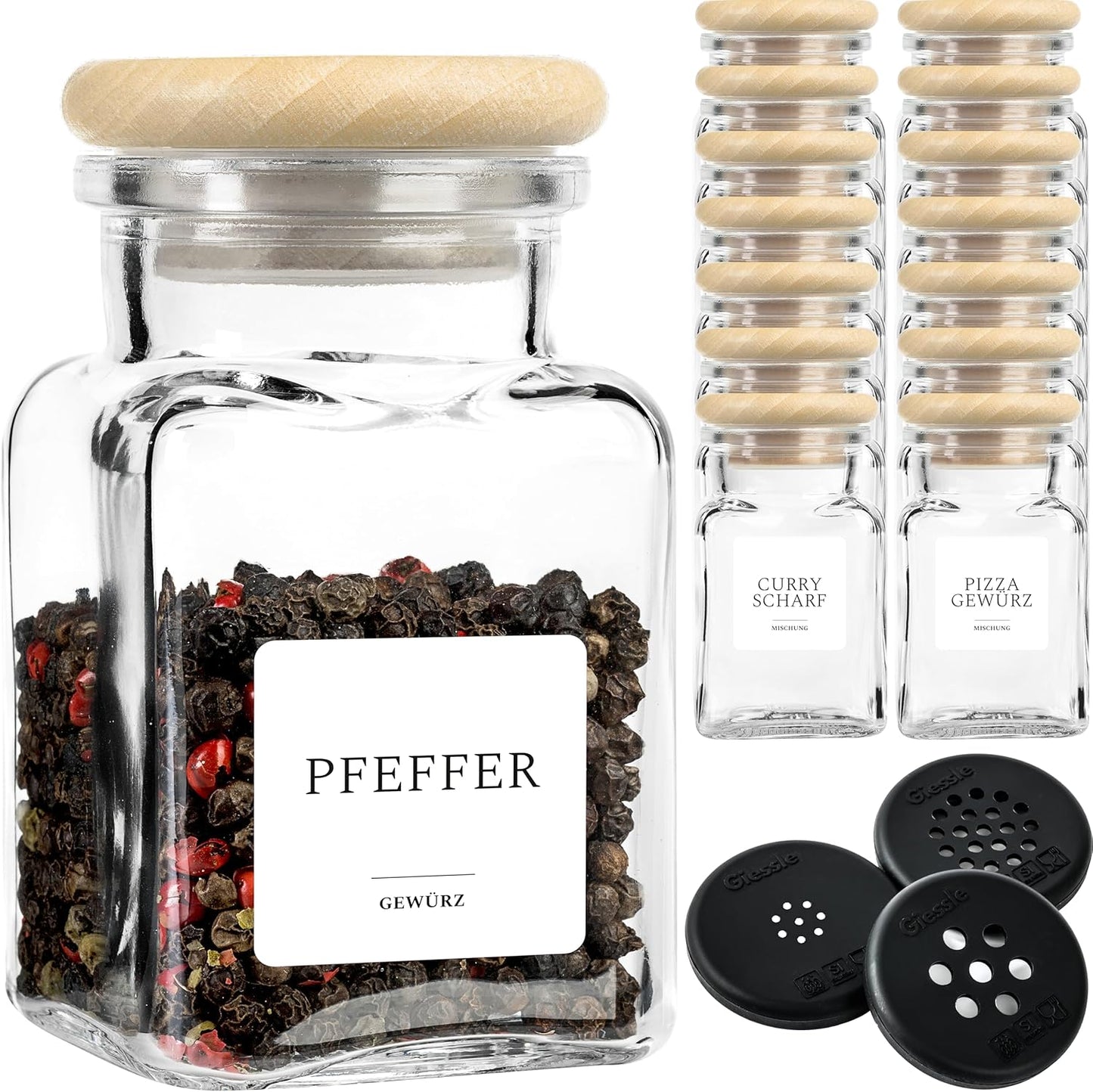 Gewürzgläser-Set (15 Stück)