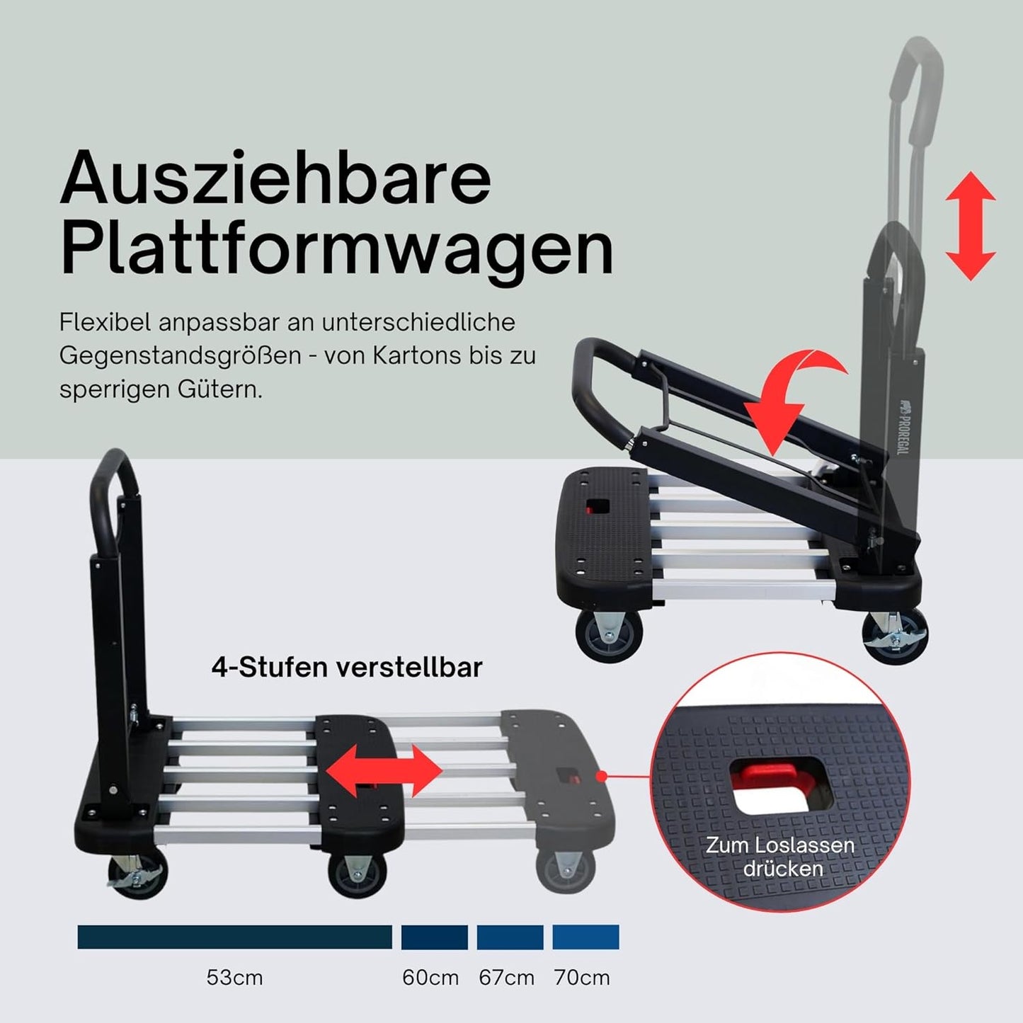 Klappbarer Transportwagen Taurus 150