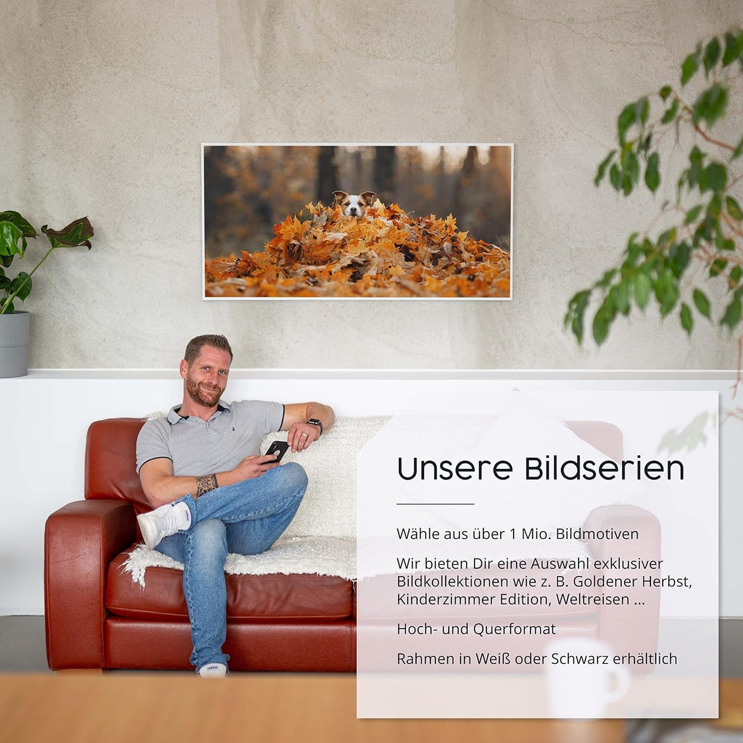 Infrarotheizung, 600 Watt | Motiv: 112. Schmetterling Sand