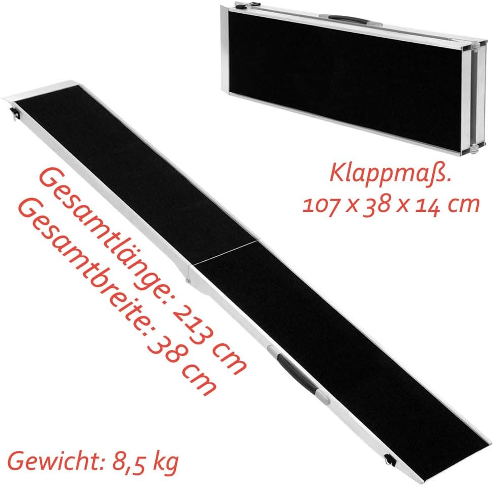 Klappbare Hunderampe, 213 cm