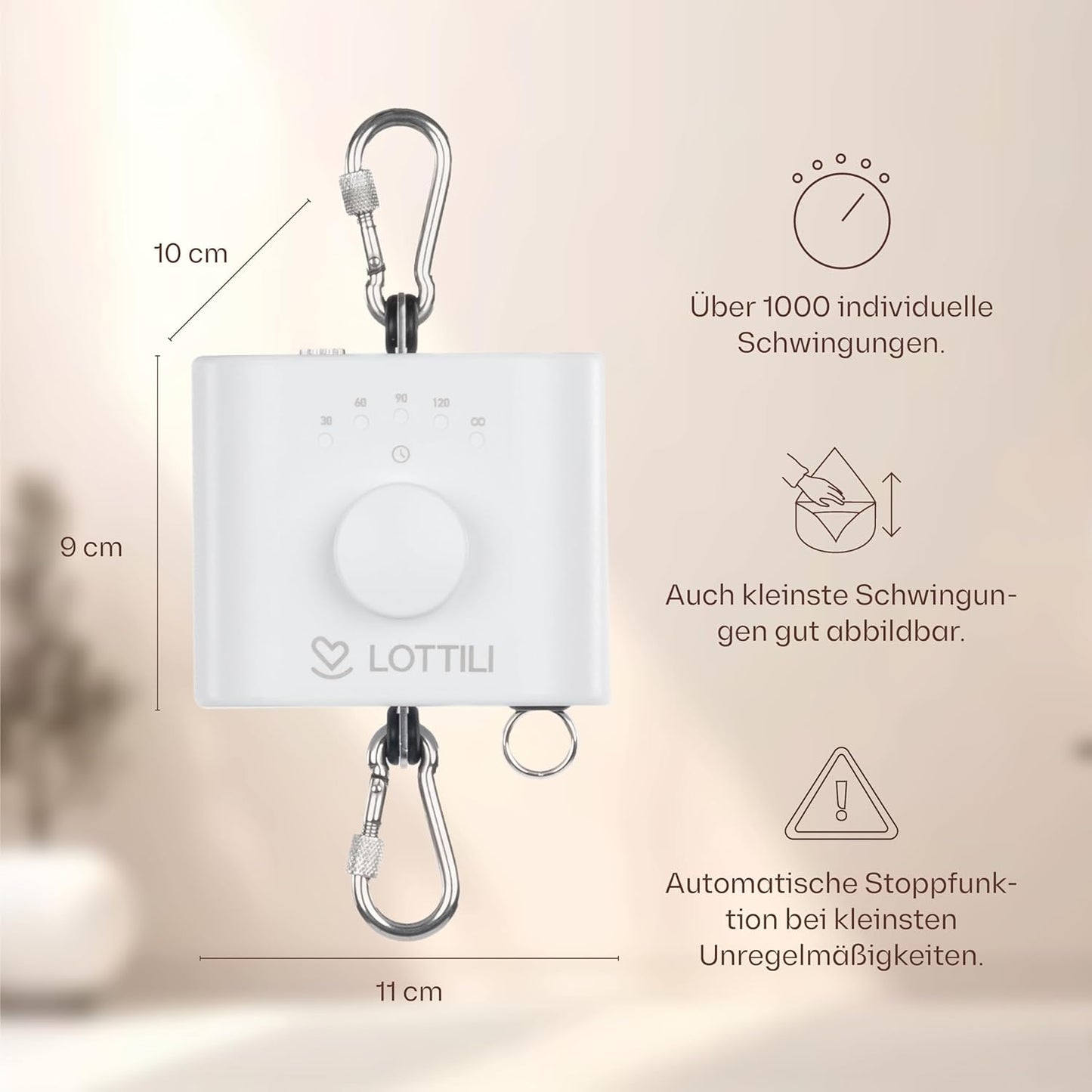 Federwiegenmotor für Babywippe, Federwiegenmotor + Zugfeder