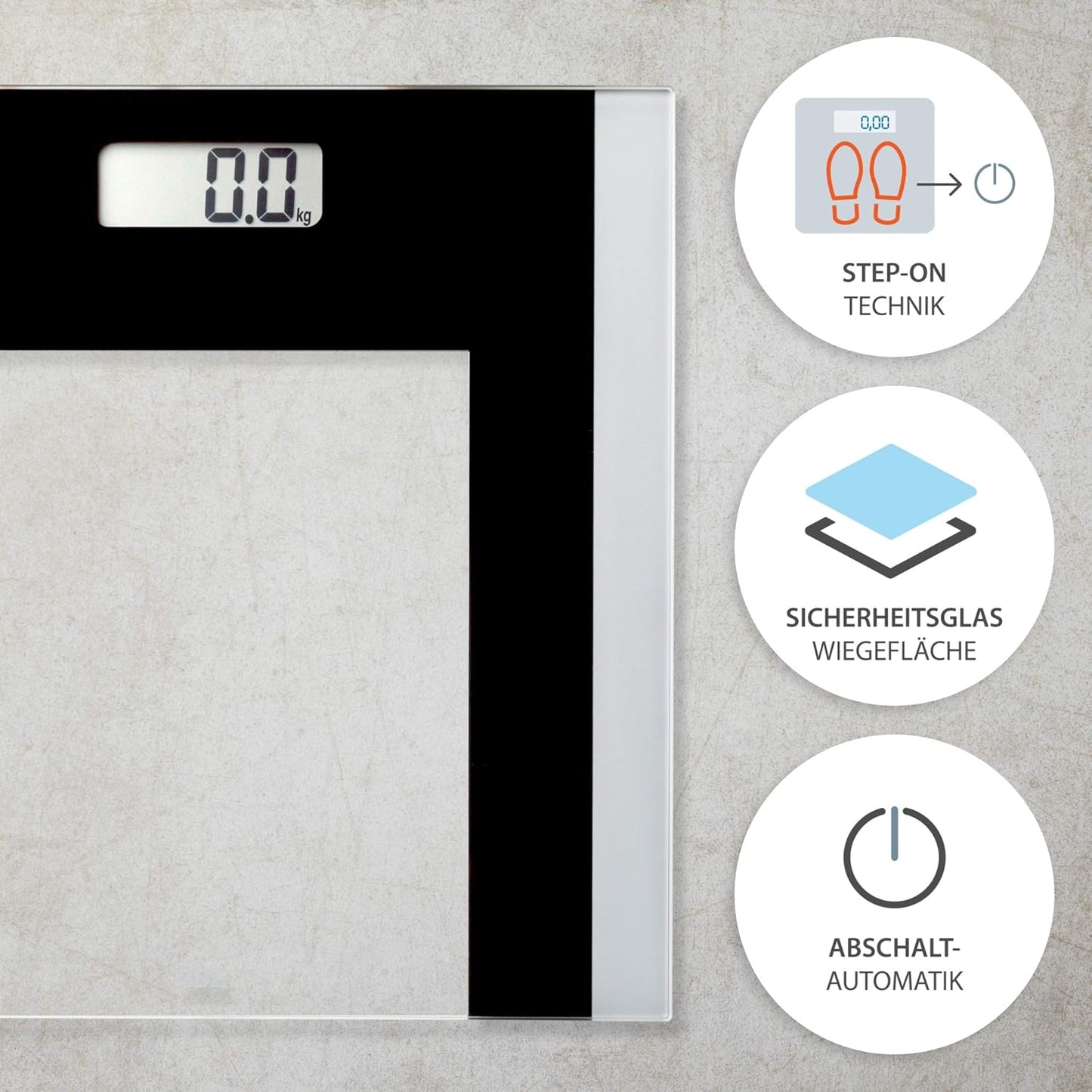 Digitale Personenwaage BE 1722 Ylvie (bis 180 kg)