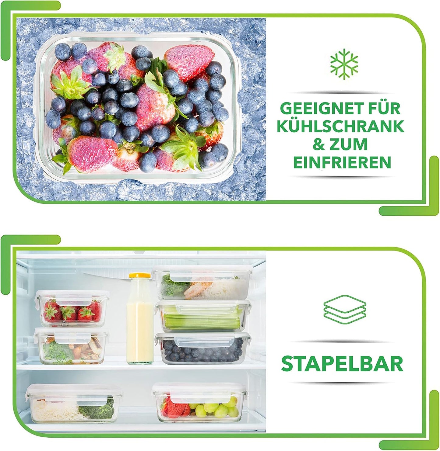 5-teiliges Frischhaltedosen-Set (1000 ml), 5 pack 36oz - 1 Compartment
