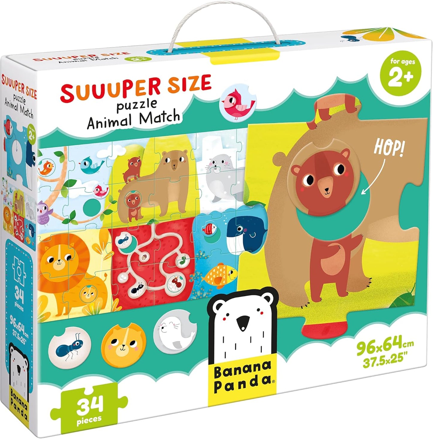 Riesenpuzzle & Zuordnungsaktivität ab 2 Jahren, Animal Match