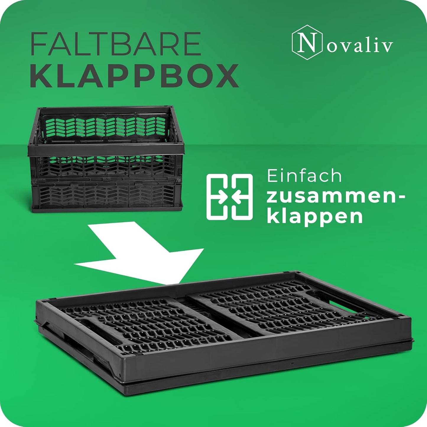 6er-Set Faltbare Klappboxen, 6