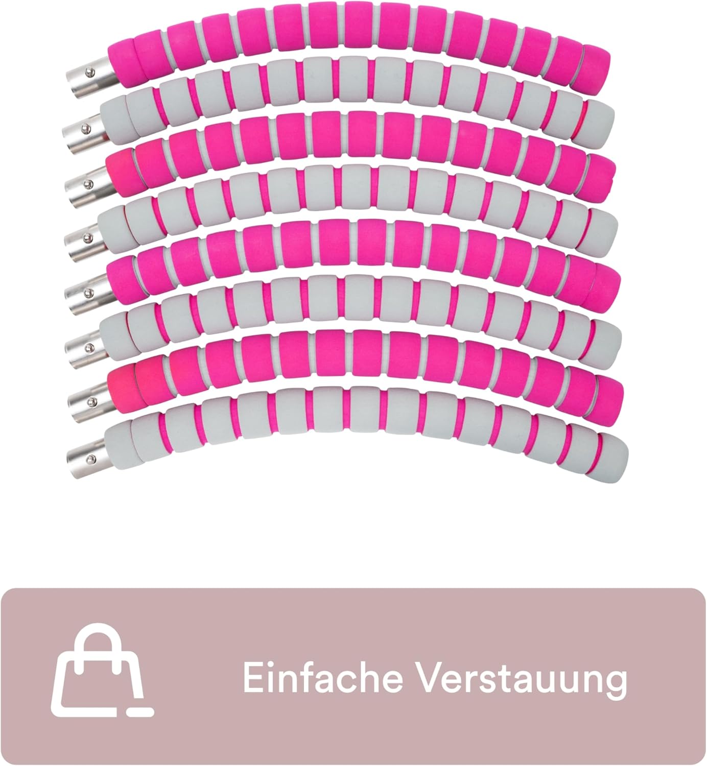 Hula Hoop Reifen mit Schaumstoffpolsterung, 88cm, Pink