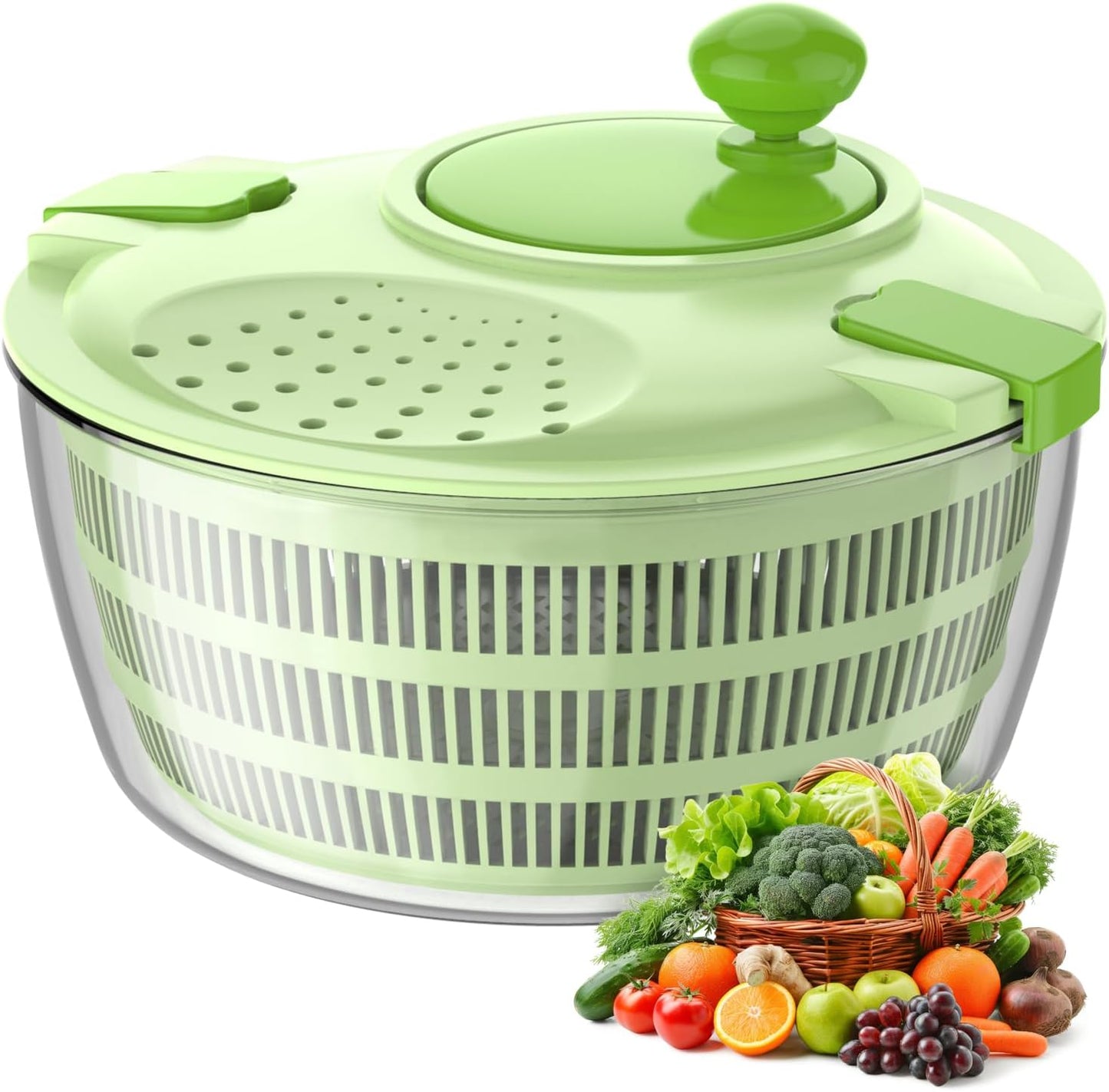 Salatschleuder mit Kurbelantrieb, 4.5L