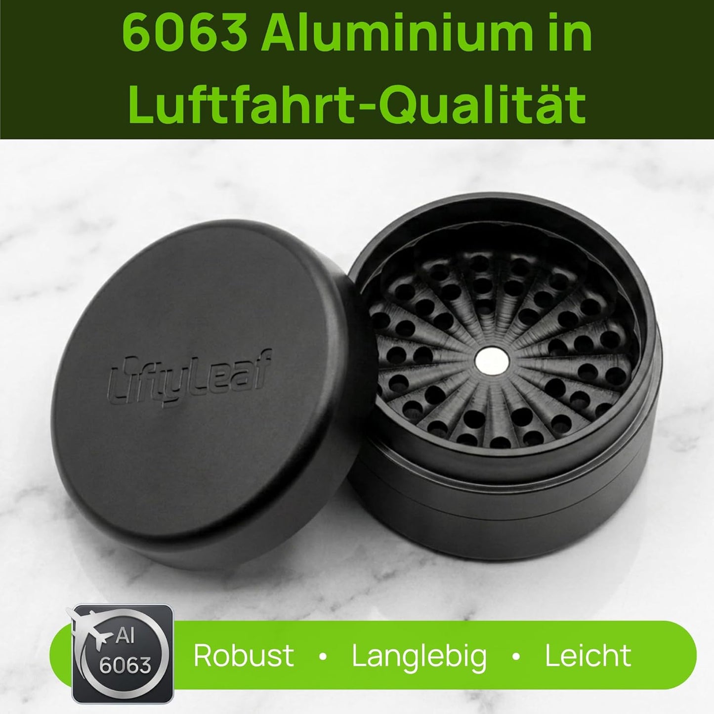 Flow 55 Kräutermühlen-Set mit Magnetverschluss