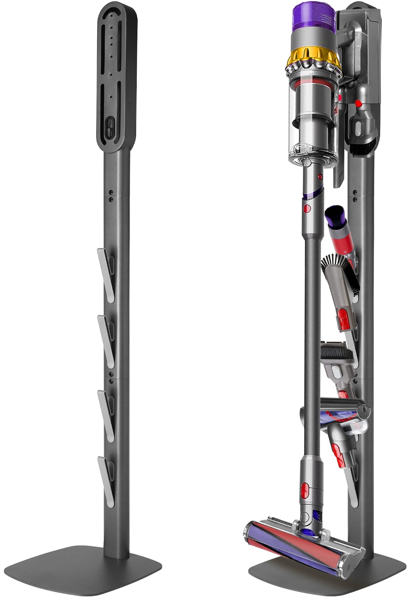 Staubsaugerhalterung für Dyson Akkustaubsauger, Dunkelgrau