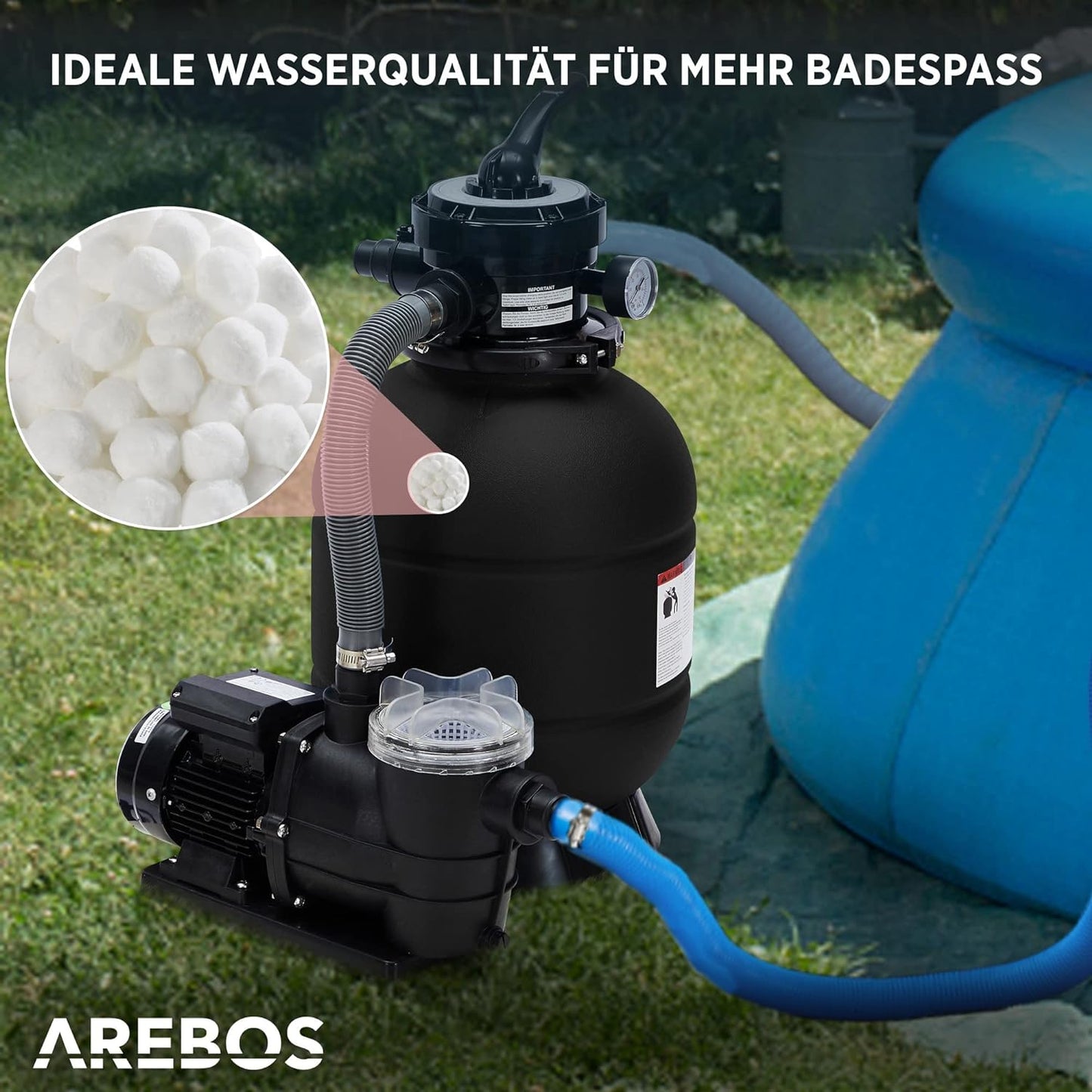 Sandfilteranlage, Schwarz