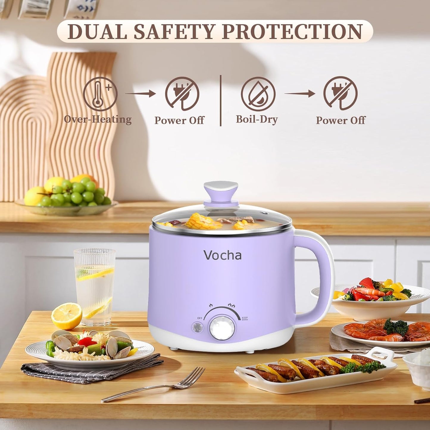 Elektrischer Hot Pot, Violet